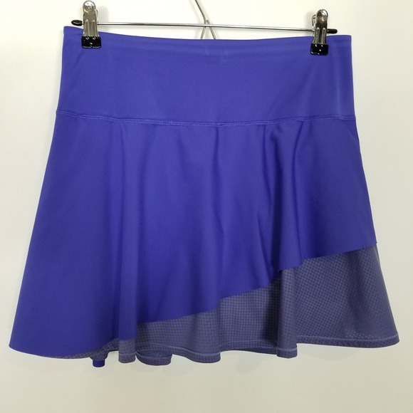 Athleta Ace Mesh Skort Size S Women Lazurite Blue Mini Skirt Athletic Gym Tennis - Picture 2 of 8